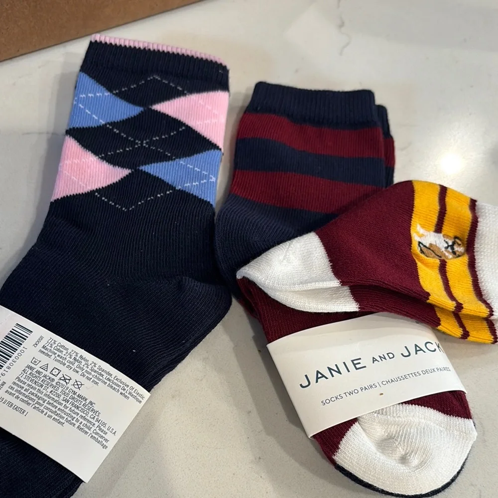 Janie and Jack Boys Socks Set Bundle NWT